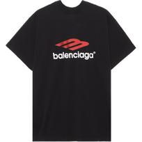 Balenciaga Tape Type Logo Oversized T-Shirt 791615TQVQ61021 5 red