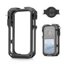 PULUZ Metal Protective Cage For Insta360 X6, Frame Rig With Lens Cover, Black juoda