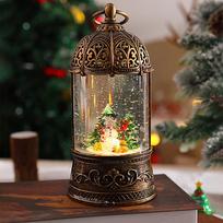 Gilded Birdcage Crystal Ball Music Box - Elegant Christmas Gift & Decoration for Girlfriend brown