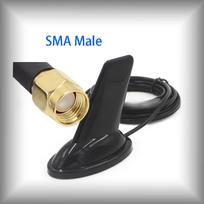 Baofeng UHF/VHF Dual Band Shark Fin Antenna Car Walkie Talkie Handheld Radio Antenna SMA-Female for BF-888S UV-5R/9R RG58 Cable