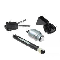 Complete Bonnet Lock Assembly, Including 2 Keys For OEM Part:4M5AA16B970AB,1355231,4556337 Ford black