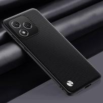 Luxury PU Leather Phone Case For Honor 400 Lite 5G Back Cover Matte Silicone Shockproof Full Protection Case For Honor400 Lite For Honor 400 Lite matinė juoda spalva