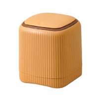 Odor Blocking Desktop Waste Basket Smooth Surfaces No Burrs For Office Kitchen oranžinė