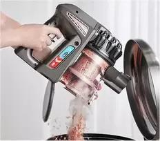 Midea P8 Plus belaidis lazdelinis dulkių siurblys su savaiminio išsivalymo stotimi, 25 kPa siurbimo galia, 60 min veikimo laikas, HEPA filtracija, LED ekranas