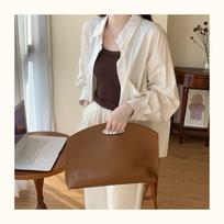Niche Design Style Portable Laptop Guard Case Computer Bag Office Worker Business Commuting Easy Briefcase Women gray