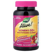 Nature's Way Alive! Women's 50+ Complete Multivitamin, Mixed Berry Flavor Gummy Candies, 60 Count 60 pcs - 1 ea