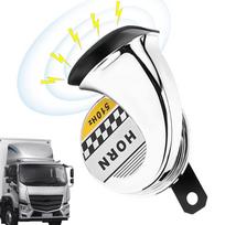 Sraigės ragas automobiliui 115DB vandeniui atsparus sraigių ragas motociklui Daugiafunkcis madingas oro ragas, energiją taupantis ragas motoroleriams sidabras