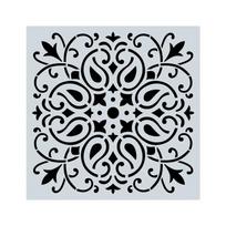Decorative Pattern Mandala Stencils Pretty Hollow Spray Painting Templates Durable Washable DIY Window Wall Decor Drawing Tool white