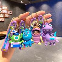 Monsters University Figure Keychain Anime Monsters Inc. Cute 3D Doll Backpack Car Keyring Kids Toy Christmas Gift Wholesale beige
