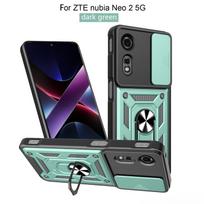 ZTE nubia Neo 2 dėklas ZTE nubia Neo 2 dangtelis Nubia Neo2 magnetinis žiedas Laikiklis Šarvuotas telefono dėklas Stumdomas kameros apsaugos galinis dangtelis ZTE nubia Neo 2 gray