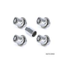 Toyota 12x1.5 chromuoti ratų veržlės su raktu (00276-00900) gray