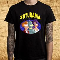 Futurama Fry Leela Bender T-shirt XL gray