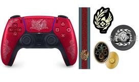 DualSense Wireless Controller Hunter Limited Edition Muffler Investigation Team Emblem Embroidered Pin Alshveld Pin Title Logo Sticker Included