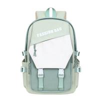 Schoolbag student schoolbag Korean version ins trendy fashion travel backpack can hold 11.1 inch laptop bag backpack white