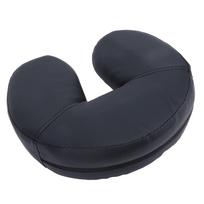 U Shaped Face Pillow Massage Face Cradle Cushion Massage Bed Pillow for Beauty Salon Black gray