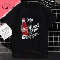 Dr Pepper Letter Print Casual Tshirt For Unisex Pure Cotton Shortsleev Machine Washable Perfect For Spring  Summer L white