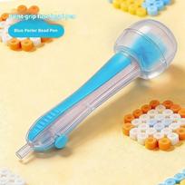 Perler Bead Shaker Pen, Press-Automatic Bead Dispenser, Handmade Diy Auxiliary Tool, Special Pen For Perler Bead Puzzle & Crafti A2 blue