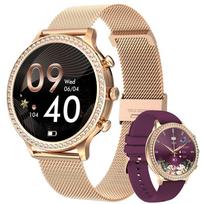 I70 Smart Watch for Women, Fashion Fitness Tracker with Bluetooth Call & Music, Heart Rate Blood Pressure Monitor, Step Counter