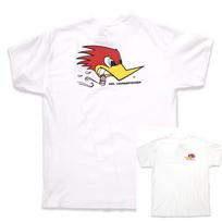 Cigar Chomping Woodpecker Classic Racing Car Modification Brand T-Shirt Cotton Graphic Tee Men Women Summer Streetwear 110 red