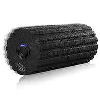 4 Speed Foam Roller Rechargeable Vibration Gym Fitness Massage Roller Pilates Yoga Back Muscle Recovery Massage Roller for Spine Neck Back Pain Relie black