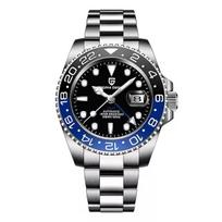 PAGANI DESIGN 40MM Batman Luxury GMT Men Mechanical Watch Jubilee Bracelet Sapphire Glass Men Automatic Watch for me black