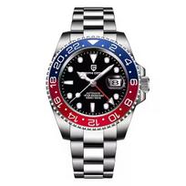 PAGANI DESIGN 40MM Batman Luxury GMT Men Mechanical Watch Jubilee Bracelet Sapphire Glass Men Automatic Watch for me black