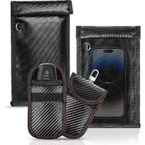 4pack Faraday Bags, Large Faraday Cage, Anti-Tracking Faraday EMP Bag for Phones & Car Keys, WiFi/RFID/GPS Signal BlockerFireproof & Waterproof RFID gray