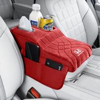 For Honda civic accord jazz pilot CRV Car Armrest Box Height Increase Pad Protective TRFGD5 Cover Storage Bag Auto Styling Accessories raudona