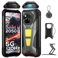 DOOGEE V Max Play Atsparus telefonas Projektorius 6.78  120Hz 36GB 512GB Dimensity 7300 200MP Kamera 20500mAh Dvigubi stovyklavimo žibintai NFC