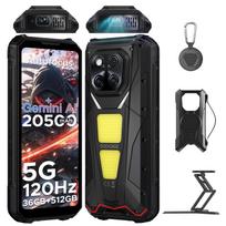 DOOGEE V Max Play Atsparus telefonas Projektorius 6.78  120Hz 36GB 512GB Dimensity 7300 200MP Kamera 20500mAh Dvigubi stovyklavimo žibintai NFC