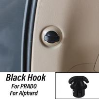 Wooeight 1Pc Trunk Hook Luggage Hook Parcel Shelf Fixing Clip Bracket Holder For Toyota PRADO Land Cruiser Lexus GX400 GX460 Black Hook gray