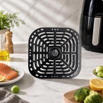 Air Fryer Grill Plate Heat Resistant Replacement Tray Complimentary gray