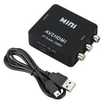 Av Rca 1080p Cvbs Composite To Hdmi Video Audio Adapter Compatible With N64 Wii Ps2 Xbox Vhs Vcr Camera Dvd Support Palntsc With Usb Power Cable juoda
