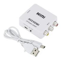 Av Rca 1080p Cvbs Composite To Hdmi Video Audio Adapter Compatible With N64 Wii Ps2 Xbox Vhs Vcr Camera Dvd Support Palntsc With Usb Power Cable balta
