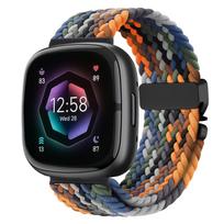 Parachute Strap for Fitbit Versa 4 3 Sense 2 band Accessories replacment nylon Braided belt Bracelet correa Fitbit Versa 4 Strap For Fitbit Versa 4 gray