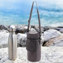 Water Bottle Bag Milk Breastmilk Cooler Holder Carrier 12.5cmx27.5cm gray