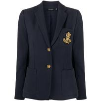 Švarkas moterims, Mėlyna, Bullion jacquard blazer