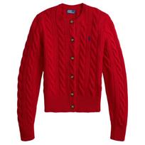 Kardiganas moterims, Raudona, Sweater-cardigan