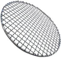 Apvalus 304 nerūdijančio plieno korėjietiškas kepsninės tinklelis lauko maisto gaminimui ir rūkymui Diameter 35cm, Wire 2.5mm gray