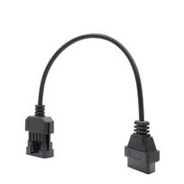 Naujas 10 kontaktų į 16 kontaktų OBD2 jungties adapterio laidas Opel Vauxhall 1988-1996 black