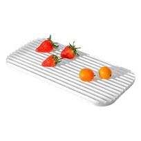 Bar Silicone Outflow Pad Drying Mat Dish Kitchen Thick Counter Deep Grooves Dry balta