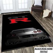 3D HD Spausdinimo Klasikinio GTR Lenktyninio Automobilio Kilimas, Kilimas Svetainei Miegamajam Sofai Prie Durų Dekoro Kilimas Neslystantis Grindų Kilimėlis 50x80cm
