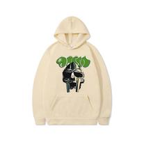 Animacinis filmas Mf Doom Hoodie Vyriški Moteriški megztiniai ilgomis rankovėmis megztiniai Megztiniai su gobtuvu Žieminiai Harajuku Gatvės drabužiai Drabužiai Viršutiniai L beige