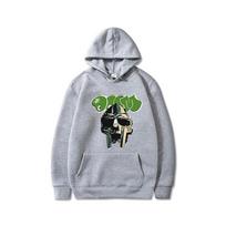 Animacinis filmas Mf Doom Hoodie Vyriški Moteriški megztiniai ilgomis rankovėmis megztiniai Megztiniai su gobtuvu Žieminiai Harajuku Gatvės drabužiai Drabužiai Viršutiniai 3XL gray
