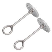 2pcs Cattle Nose Pliers Ring Safe Wear Resistant Cattle Nose Clamp for Cow Bull Cattle All Stainless Steel gray