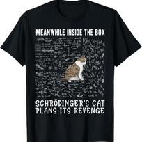 Meanwhile Inside the Box Schrödingers cat plans its revenge T-Shirt XXXXXL juoda