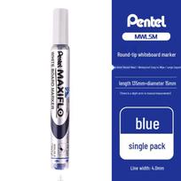 Pentel Eco-friendly Whiteboard Marker MWL5M/MWL5S with Hydraulic Ink, 6.0mm/4.0mm white