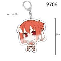Acrylic Keychain - Yuki Yuna is a Hero: Togo Mimori, Inubosaki Fū, Washio Sumi Pendant 55mm red