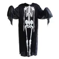 Išskirtinis skeletas vaiduoklis Cosplay kostiumas karnavalui Aldult black