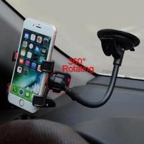 360 Rotate Sucker Car Phone Holder Flexible Mount Stand Mobile Cell Support For IPhone Samsung Xiaomi Clip Phone Holder In Tools black